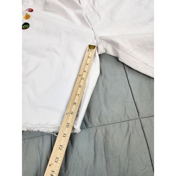 Born Fly Shorts Mens 38 white cotton Denim Jean  Skater Streetwear New york - Picture 11 of 15